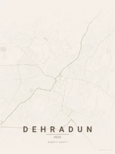 dehradun map poster