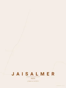 jaisalmer map poster