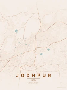 jodhpur map poster