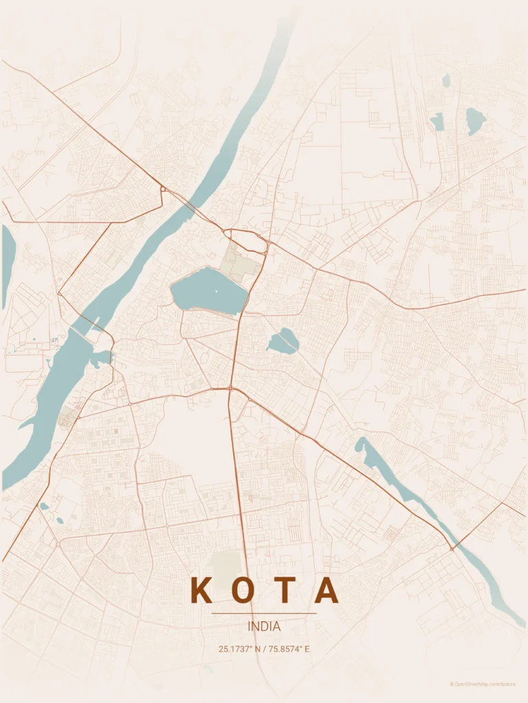 kota map poster