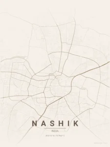 nashik map poster