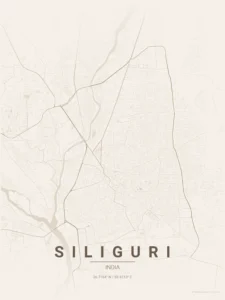 siliguri map poster