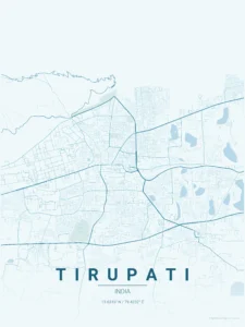 tirupati map poster