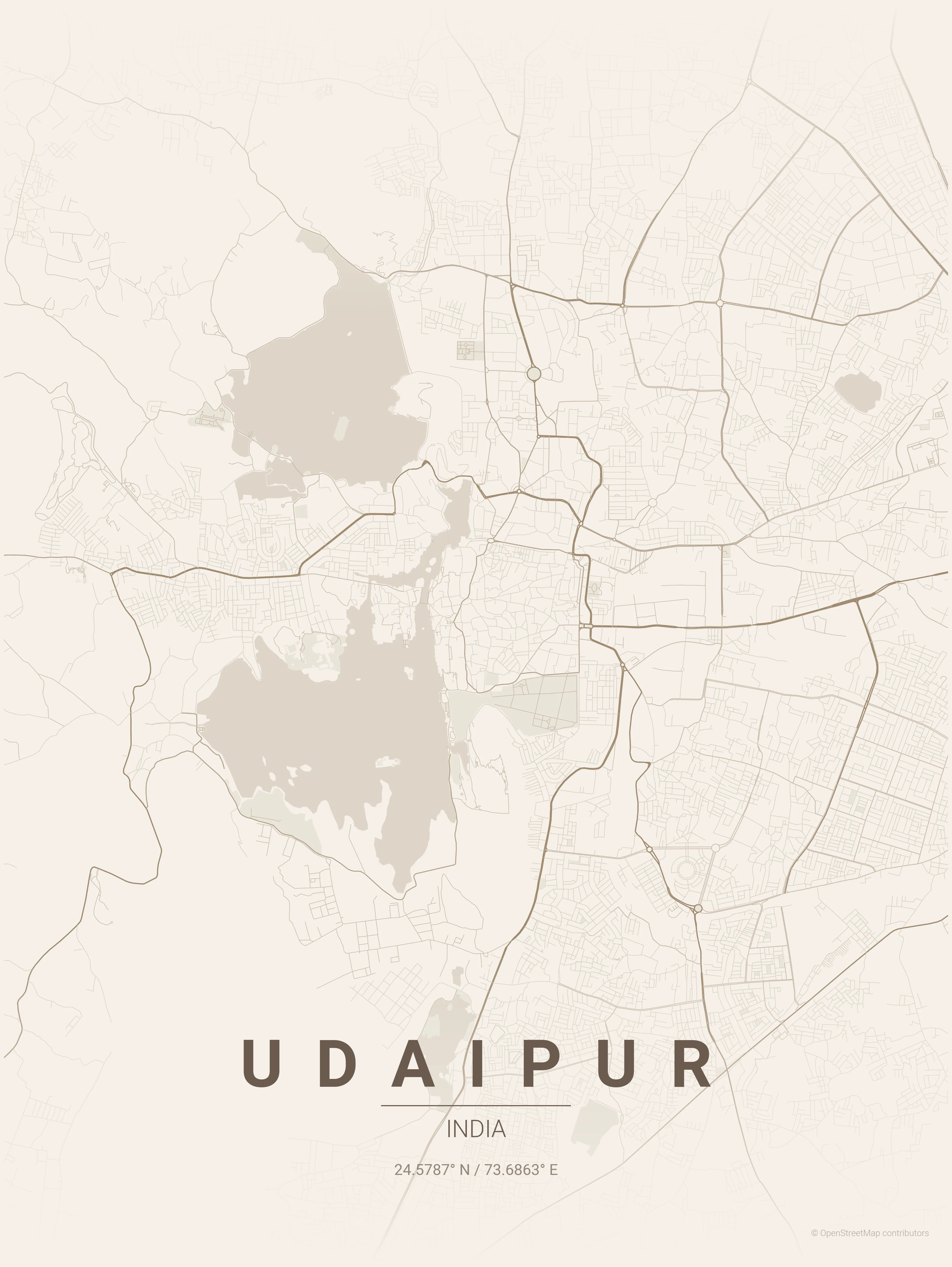 Udaipur — Warm Beige style